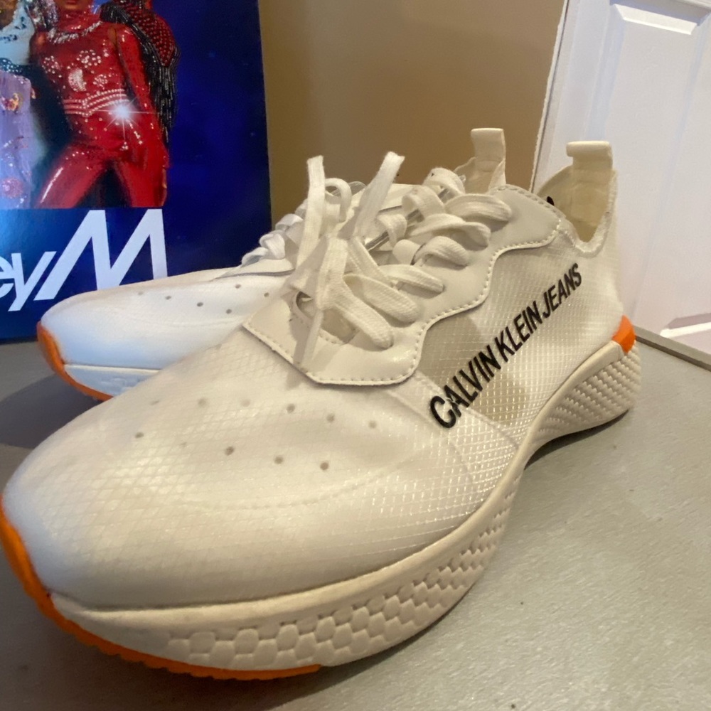 White Calvin Klein Jeans Alban sneakers